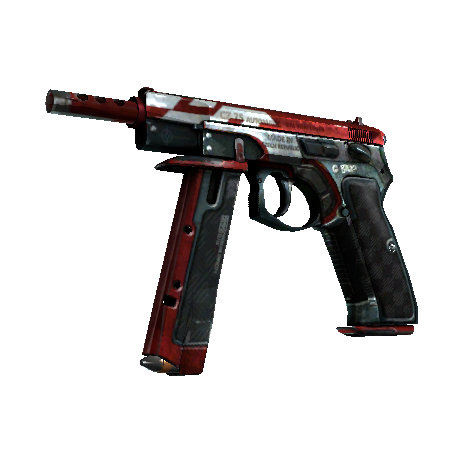 CZ75-Auto | Red Astor (Battle-Scarred)