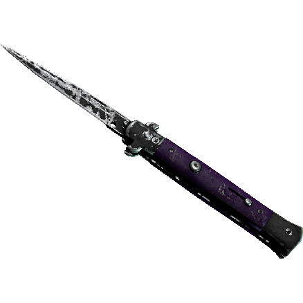 ★ StatTrak™ Stiletto Knife | Ultraviolet (Battle-Scarred)