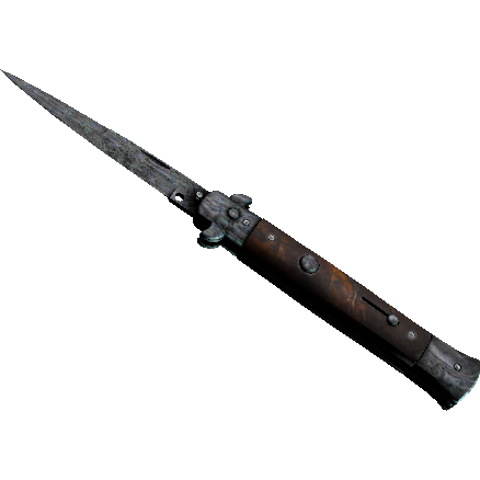 ★ StatTrak™ Stiletto Knife | Damascus Steel (Battle-Scarred)